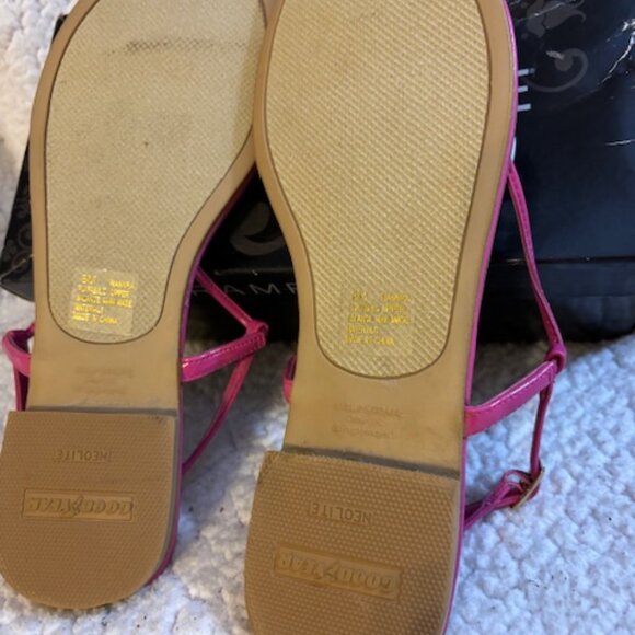 HOT PINK SANDALS BY RAMPAGE - Picture 3 of 3